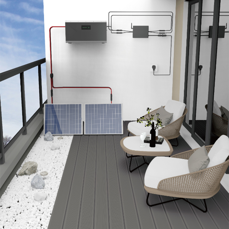 Balcony solar kit 800W with 1.5kwh battery